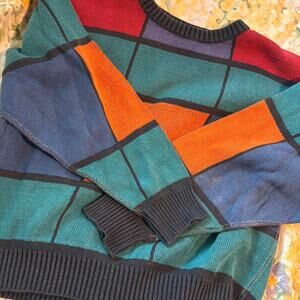 Multi coloured vintage 90s sweater